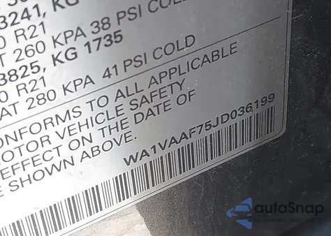 2018 Audi Q7 3.0T Premium z USA, uszkodzony, nr VIN WA1VAAF75JD036199